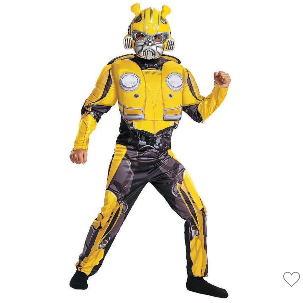 Transformers Bumblebee Kids Costume - Yellow and Black M 7-8 Halloween NWT